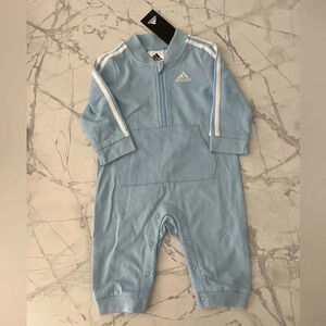 Adidas Sweatsuit Jumpsuit Baby Blue  NWT | Size 6M